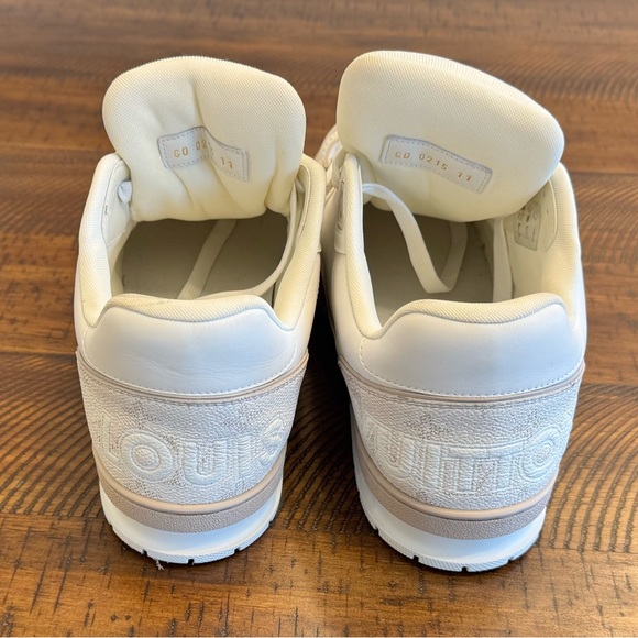 Louis Vuitton Trainer 'Velcro Strap - Beige Monogram Flowers'. - Picture 14 of 14